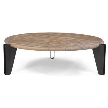 Imagem de Mesa Centro Clip Tampo DriftWood Base Grafite 115cm - 61886 - Sun Hous
