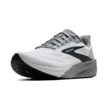 Imagem de Brooks Tênis de corrida masculino Launch 11 Neutral, Ostra/Primer Gray/Azul, 47
