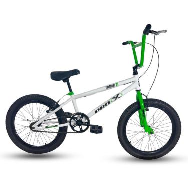 Imagem de Bicicleta Pro-x Bmx Cross Serie 1 Aro 20 Branco / Verde Neon
