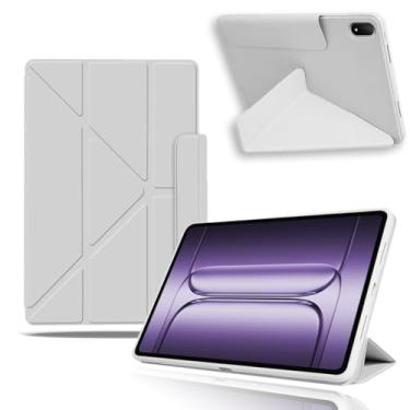 Imagem de Capa para tablet OnePlus Pad 3 de 13,3 polegadas, capa protetora NOUKAJU Tablet, suporte ajustável, resistente a quedas, antiarranhões, capa de proteção para tablet OnePlus Pad 3 (cinza)