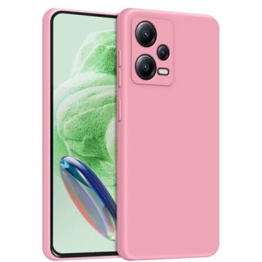 Imagem de Capa Capinha Case Para Xiaomi Redmi Note 12 Pro 5G Silicone Forro Aveludado Proteção Premium (ROSA IOGURTE)