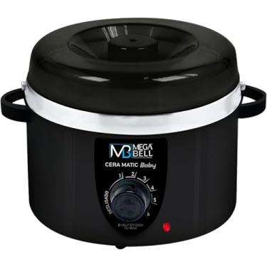 Imagem de Mega Bell, Panela aquecedora de cera para depilação, Termocera, Cera-Matic Baby, Sem refil, Bivolt, 200g, Preto