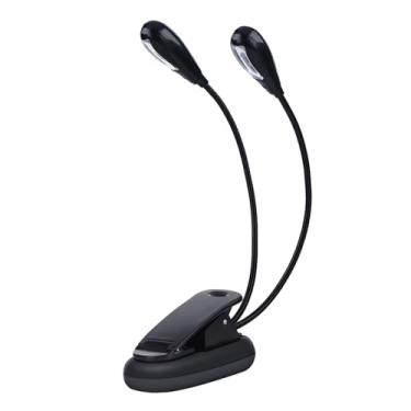 Imagem de SPYMINNPOO Luz para Estante De Partitura, Luz Liderou para Livro Com Clipe, Estante De Partitura Recarregável para Leitura De Livros na Cama, De Bracoss Ajustáveis, Lâmpada De Led para (6 (8 contas
