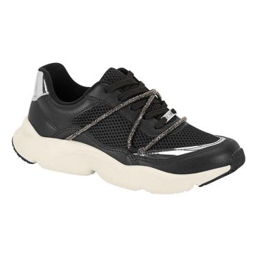 Imagem de Tênis Chunky Casual Leve Strass Brilho Fem Vizzano 1440 101