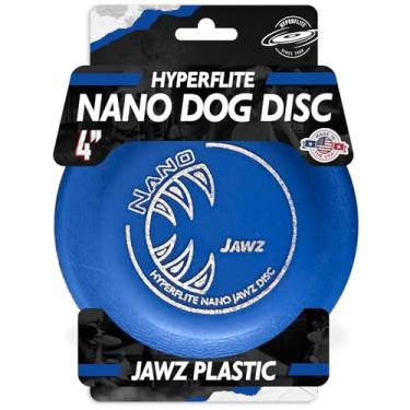 Imagem de Hyperflite Nano Jawz Disc Disco para cães de 10 cm (24 g) | Mini disco voador oficial Skyhoundz para cães pequenos e filhotes | Brinquedo de caça leve para quintal e praia | Anti-reflexo - azul