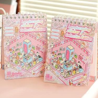 Imagem de 16 Sets Upgrade 3D Sticker Scene Collection Book for Girls Kids Adults DIY 3D House Stickers Set Make Your Own Shop House Therapy for Adult Relief Stress Pass The Time