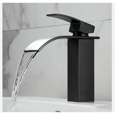 Imagem de Torneira Banheiro Gourmet Cascata Slim Misturador Monocomando Bica Baixa T103-04 Rosa G...