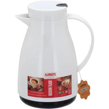 Imagem de BLANC GARRAFA TÉRMICA 22X17X13CM 500ML PLÁSTICO BRANCO AMPOLA VIDRO