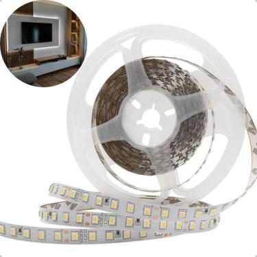 Imagem de Fita Led 2835 5 Metros Luz Branco Frio Morno Quente 6500K 4000K 3000K 