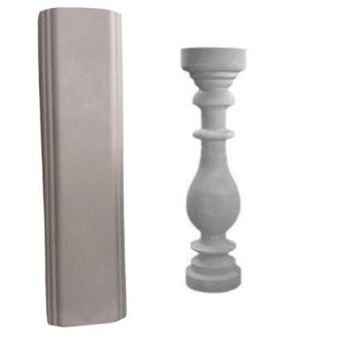 Imagem de Forma Kit Viga/base Balaústre 80x20x6cm + Balaustre - garden