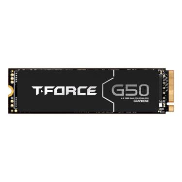 Imagem de TEAMGROUP T-Force G50 512GB SLC Caching 3D TLC NAND NVMe InnoGrit PCIe Gen4x4 M.2 2280 SSD para jogos com espalhador de calor de grafeno ultrafino funciona com PS5 Read/Write 5000/2500 MB/s