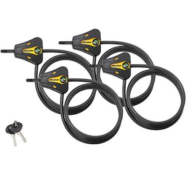 Imagem de Master Lock – Trava de cabo ajustável Python para câmera de trilha 8419KA-66, 4 Pack