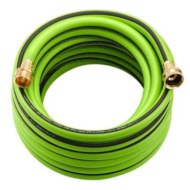 Imagem de LitartPRO Mangueira de PVC ecológica modificada de 1/5.1 cm, conector de latão articulado, encaixe GHT (torneira de torneira de 3/10.2 cm)