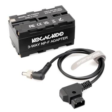 Imagem de KOCACKOO Adaptador de alimentação de bateria D-Tap para dupla face NP-F550/970/570/770 compatível com luz LED, Feelworld, monitor Atomos Ninja/Shinobi, transmissão de vídeo sem fio Hollyland (versão