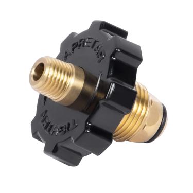 Imagem de GASPRO Encaixe de gás de tanque de propano para regulador e mangueira, POL x 1/10.2 cm NPT macho, fluxo excessivo, latão sólido