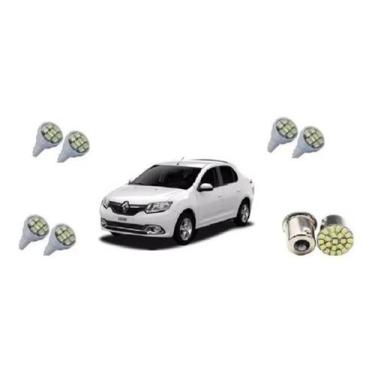 Imagem de Kit Lâmpadas Leds Logan 2012 A 2016 Teto Placa Ré Farolete - Techone