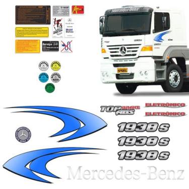 Imagem de Faixa Lateral Mb 1938 S Azul + Adesivo Testeira + Emblemas - SPORTINOX