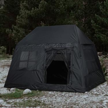 Imagem de Tenda inflável de acampamento para 3 a 4 pessoas, bomba de mão, fácil configuração, à prova d'água, cabine inflável, barraca de ar portátil para acampamento, família, para mochilão, caminhada