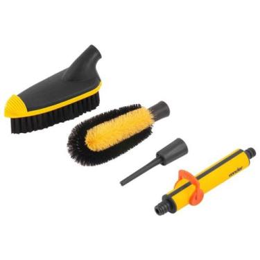 Imagem de Jogo Esguicho e Escovas Para Limpeza Com Água 3 Peças Vonder - 6364210