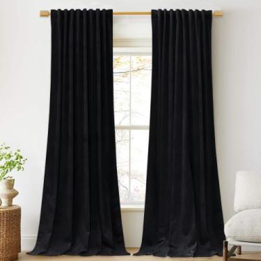 Imagem de Cortinas StangH Black Velvet, 274 cm de comprimento, para portas desli