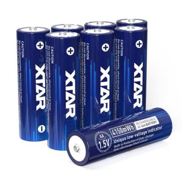 Imagem de Baterias AA recarregáveis XTAR 2500mAh 1,5 V 4150 mAh (8 unidades)