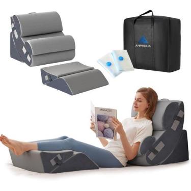 Imagem de Conjunto de travesseiros Wedge, espuma viscoelástica ortopédica Ahpmeo