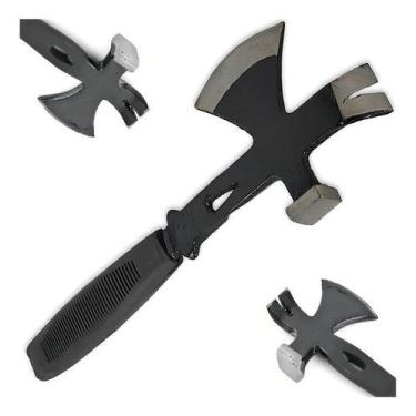 Imagem de Machadinha Tático Camping Esportivo Aço 3 Em 1 Top - Genérico