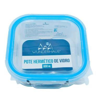 Imagem de Pote Wunderhaus Vidro Quadrado - 800ml