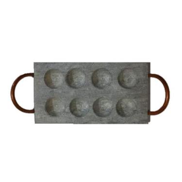 Imagem de Provolera Retangular Pedra Sabão Pra Queijos 8 Furos 21X12Cm. - INDUST