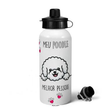 Imagem de Garrafa Squeeze MQ - Meu Poodle, melhor pessoa! - JPS INFO