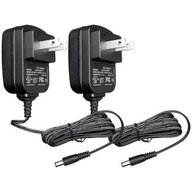 Imagem de Pacote com 2 adaptadores de fonte de alimentação 12V 1A, 1000mA 12W 1,5 m de comprimento, cabo adaptador de alimentação de comutação CA CC para DC 12V 1000mA 900mA 800mA 700mA 600mA 500mA 400mA 300mA