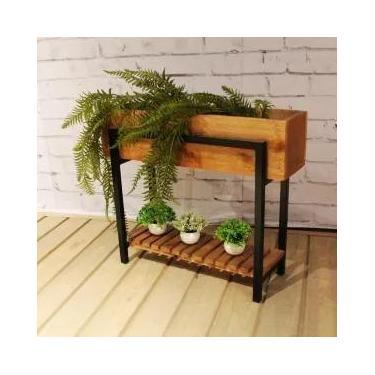 Imagem de Jardineira Dani Suporte para Vasos de Flores - Minas Rústico