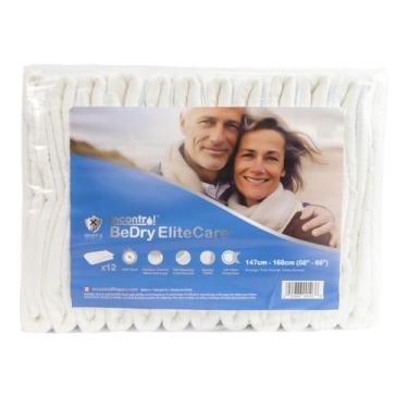 Imagem de InControl BeDry EliteCare – Fraldas descartáveis unissex de máxima absorção com tecnologia Whiff-X de eliminação de odor (2GG, 12 unidades)