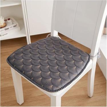 Imagem de Almofadas De Cadeira De Cozinha Com Laços 6 Pack Almofada De Assento Antiderrapante Em Forma De U Almofada De Cadeira De Sala De Jantar 18x17 Polegadas Capa De Assento Lavável, Beige, 2 pack