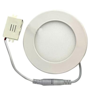 Imagem de Plafon Painel de LED Redondo de Embutir 12cm de diâmetro Bivolt (110/220V)- 6W - 6500k