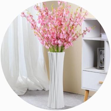 Imagem de Vaso De Cerâmica Branca, Vaso De 45 Cm De Altura, Vaso De Mesa Para Plantas Hidropônicas, Uma Variedade De Estilos Para Escolher, D, 45cm