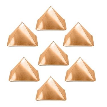 Imagem de TREE MAISON CORONATING HOMES Pirâmide curva oca de cobre puro | 5 cm | Pacote com 7 | Aumente a energia positiva para Vastu | Energia para vibrações em casa, escritório | Remédios poderosos de energia