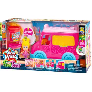Imagem de Food Truck Diver Massa Boneca com Massinha e Carro Divertoys