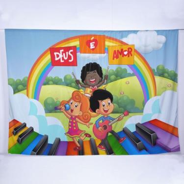 Imagem de Painel de Festa Retangular 3 Palavras Diversas Medidas Fera Print, Pai