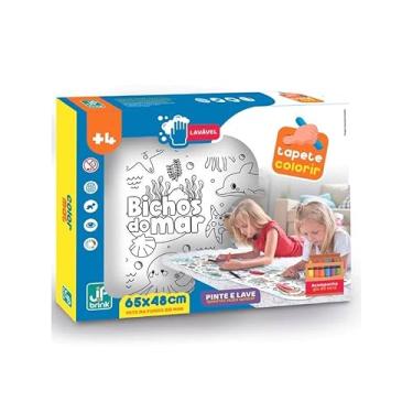 Imagem de 2 Unidades Tapete Para Pintura Infantil 50cm Lavável Com 12 Canetinhas Para Colorir