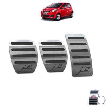 Imagem de Pedaleira Manual Aço Inox Jac J2 2012 A 2016 Preto