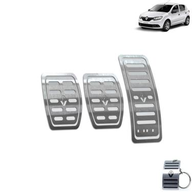 Imagem de Pedaleira Manual Aço Inox Renault Sandero Life Prata