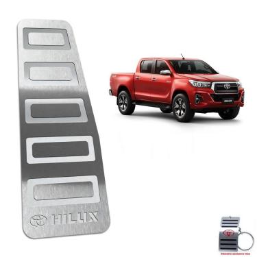 Imagem de Descanso De Pé Em Aço Inox Hilux 2016 A 2019 Prata