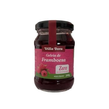 Imagem de Geleia de Framboesa Zero Açúcar Artesanal Villa Dora 200g