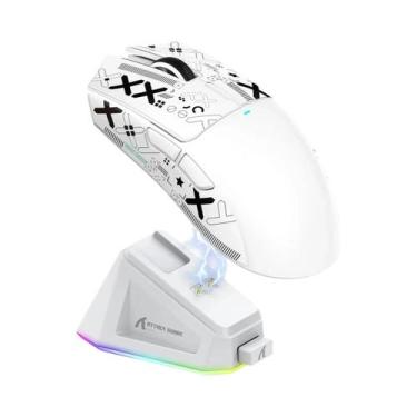 Imagem de Mouse Gamer Sem Fio RGB Attack Shark X11 22000DPI 400IPS Conexão Em 3 