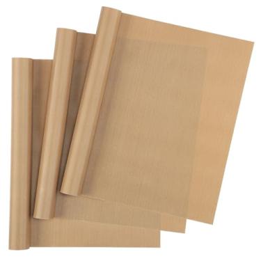 Imagem de Svaldo Folhas de teflon para prensa térmica, pacote com 3, papel de prensa térmica de 30 x 40 cm para camisetas, chapéu, folha de teflon antiaderente de PTFE reutilizável, papel de transferência de