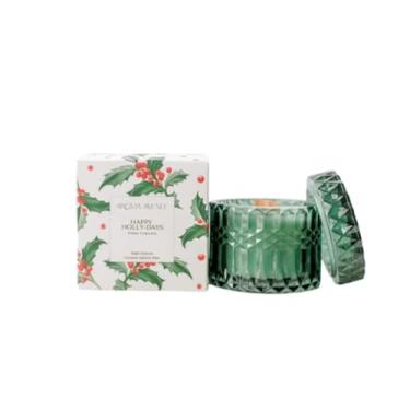 Imagem de Aroma Avenue Vela Happy Holly-Days 227 g - Aroma de pinho, maçã, framboesa, morango, especiarias, madeira