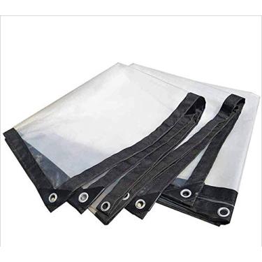 Imagem de MTYLX Lona multifuncional ao ar livre, à prova d'água, transparente, à prova de chuva, planta de estufa coberta de varanda ao ar livre 120G/M2, a, 2M × 4M