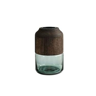 Imagem de CYYHGD Vasos de flores vaso de vidro moderno transparente vaso de flores secas que levantam a água 11,8 polegadas vasos de decoração de secretária decoração de sala de estar