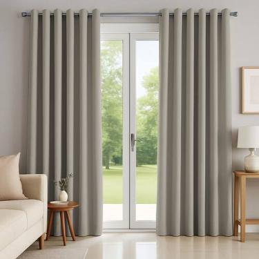 Imagem de Cortina Basic Blackout Tecido Corta Luz 6,00x2,70m para Varão Simples 